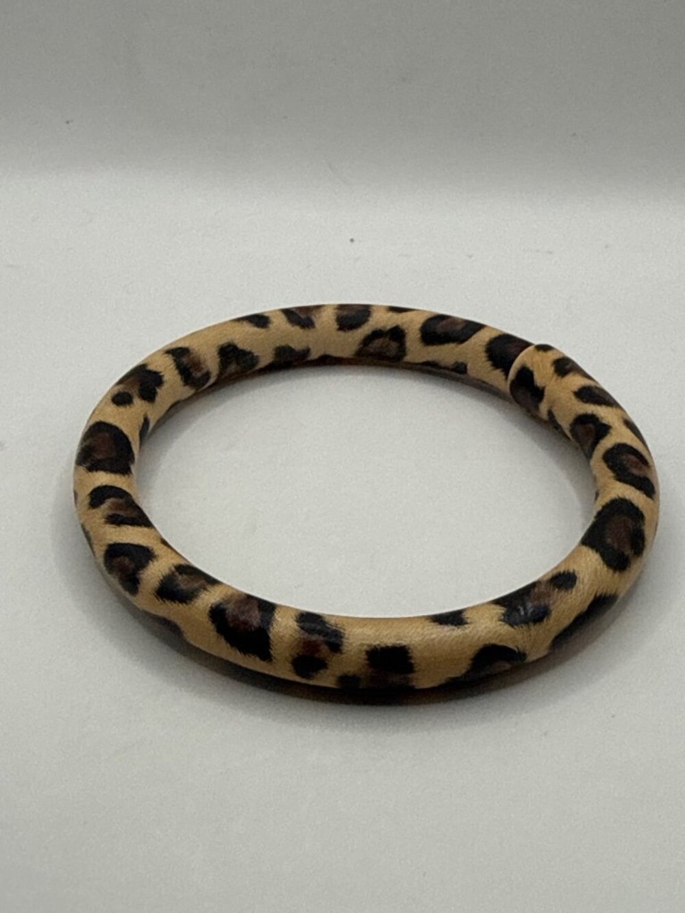 Chic Leopard Print Bangle Bracelet Trendy Animal Print Wristlet